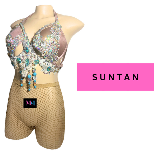 Suntan Regular Glitter Tights